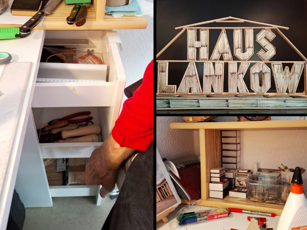 Fotocollage zu Mit Herz und Holzleim